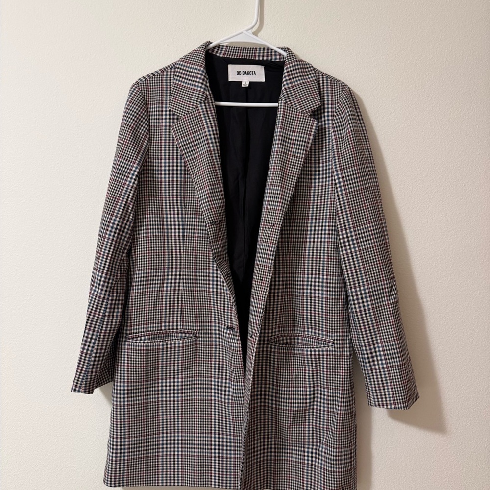 BB Dakota Women's Classic Houndstooth Blazer